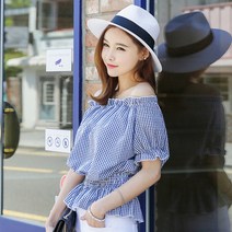 아루클럽 밴딩 소녀 오프숄더 블라우스