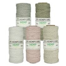 동서스토어 햄프끈 1mm(N) 면끈 매듭공예 포장용끈 팔찌만들기, 05.베이지(N)_1롤