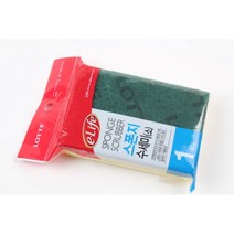 집안정리정돈 1p 롯데 이라이프 스폰지 수세미 소 수새미 설거지 그릇 접시 공기 그릇닦기 쑤세미 주방 집정리노하우