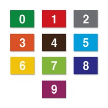 숫자띠라벨-책꽂이(필름지) 도서관 도서분류 숫자 스티커, 1장, 9