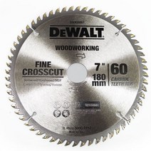 디월트 DWA30001 목공용 7인치 60날 원형톱날, 1개