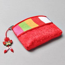 팔복상회 색동 누비 동전지갑
