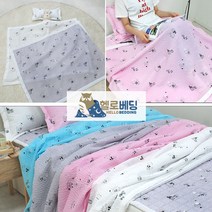 헬로베딩 시어서커(샤카) 여름이불 겹이불/홑이불, 레빗화이트