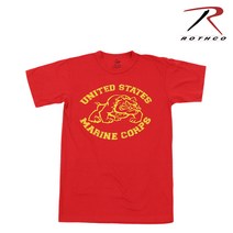 [로스코] 빈티지 U.S 마린 불독 티셔츠 (레드)
