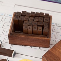보냄 엔틱 알파벳 스탬프 수제도장, 스탬프(숫자/기호/요일)