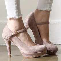 국내생산 10cm 스웨이드 여성구두 가보시 하이힐 D-906-1
