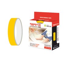 좋은라벨 제본 테이프 35mm x 10M, 노랑