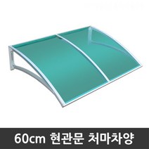 비오니 돌출60cm 현관문 라운딩처마차양 렉산 캐노피 DIY, 브론즈