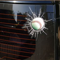 프리스타일 리얼 3D 깨진유리 스티커, 150mm X 152mm/일반원단