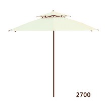 세화파렛텍 우드 2단 파라솔(2700), 아이보리