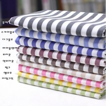 천고아 면40수선염]심플 10mm스트라이프원단 8 color, 스카이블루