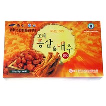 KGG 심신이완과 생기를 주는 고려홍삼대추차100 3g x 100포 홍삼차, 고려홍삼대추차(100포), 100개
