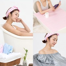 이동식반신욕조+사우나커버 +욕조덮개, 아이보리욕조+사우나커버+핑크덮개, 1set