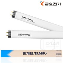 금호전기 FL40EX-D 직관 형광등 40W 박스 (20개입), 주광색