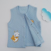 베이비하트 순면이중지 보온조끼-따뜻한 보온면 이중지원단(간절기부터 겨울까지