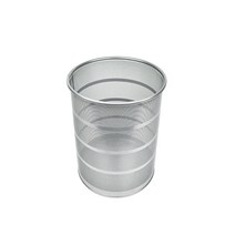 내외 휴지통 실버 3L, 1개