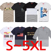 더재클린 S~5XL 남녀공용 빅사이즈 반팔티셔츠 박스티