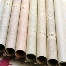 크리에잇투 영자신문 꽃다발 포장지 72cm*52cm (5장 묶음), 브라운, 1개