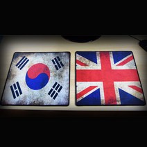 DGITEM 마우스패드 장패드 게임마우스패드 오버워치 롤, 한국영국(미니2매), 1개, 1