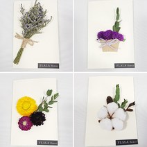 플라라 드라이플라워 카드 미스티블루 천일홍외 선물용 인테리어소품, 드라이플라워 카드 G16 장미믹스 미스티블루