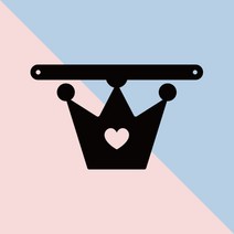 애니데이파티 Big한글가랜드 내맘대로 주문제작, [아이콘]-4) 하트왕관