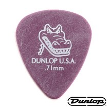 던롭 USA GATOR GRIP 게이터그립 기타피크 417R, 0.96mm (1개)