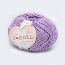 [앵콜스] IDOLL 아이돌실(10+1) 인형실 소품실 면사 뜨개실 털실, 16 연보라