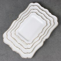 엘림 샤논 골드라인 직사각접시 (4size)/골드플레이트, 직사각접시 2호