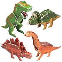 3D입체퍼즐 건축모형 전통가옥 교육학습완구 공룡 퍼즐, 공룡시리즈 1