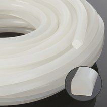 실리콘반달패킹(가로8mm*높이13mm) - 5M(반투명), 1개