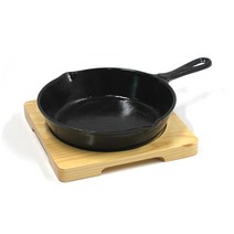 맥반석 코팅 스테이크 후라이팬 (5~9인치) 다용도철판 그릴 주물팬, 6인치