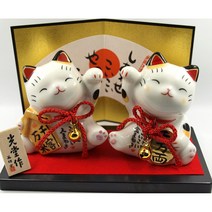 야쿠시가마 마네키네코-복고양이-금전운과 사람운-일본소품-집들이-개업선물
