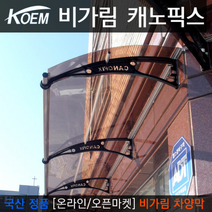 캐노픽스 650X2700 비가림 차양 어닝 차광 처마 현관 창문 렉산 캐노피