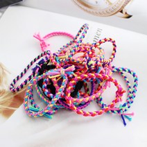 로라하 (10개 1세트) 꼬임트위스트 기본머리끈 헤어끈