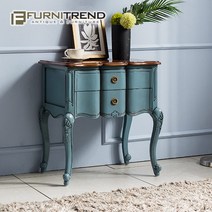 엔틱가구 시엘 600 블루 협탁 사이드협탁, 단품