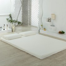 럭스앤펀 라텍스매트리스커버 싱글(S) (100x200cm) 높이 3 5 7.5 15cm, 아이보리(싱글3cm)