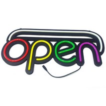 사인블루 LED 네온간판 오픈간판 LED미니간판 OPEN간판 LED간판, 01_LED 네온 OPEN 간판 A형, 1개
