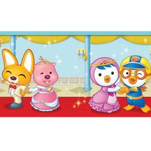 (주)현대시트 캐릭터 몰딩시트지 띠벽지/띠시트지, 뽀로로의 무도회(PT-11773)