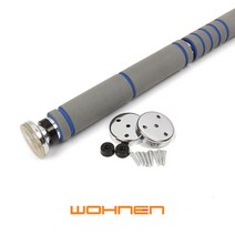 WOHNEN 가정용 실내철봉 철봉바 문틀철봉 치닝디핑 턱걸이기구 풀업바 헬스기구, 와이드풀그립철봉-회색