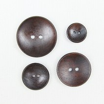 진밤오목 나무단추 15mm20mm25mm30mm, 30mm, 1개