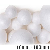 꾸미기만들기 스티로폼 공(10mm-100mm), 80mm