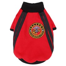 도그도그 강아지 해병대 티셔츠, 레드