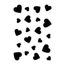 블랭코 스텐실도안511_하트 패턴, 상세 설명 참조