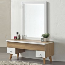 씨앤씨구스 화장대 디엘르 레미 900 좌식화장대 화장대서랍장, 아카시아