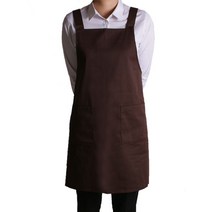 바리스타 앞치마 H형 브라운, 단품