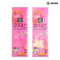 후디스 고무장갑 (M)중, 핑크, 1팩