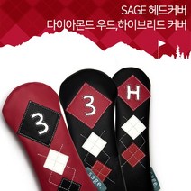 세이지골프 다이아몬드 우드 골프 헤드커버 우드X, 화이트블루