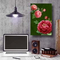 목단 모란 목단그림 목단액자 감동갤러리 빨강목단 직사각1 :daydm