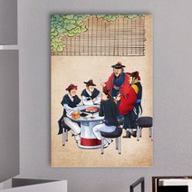 꾸밈 iw740-조선시대퓨전라이프먹거리중형노프레임 액자, 3타입
