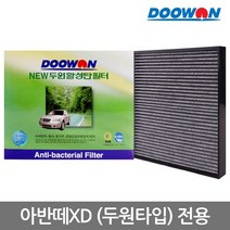 뉴두원활성탄 자동차에어컨필터 아반떼XD 두원(00~06)PM2.5초미세먼지 유해배기가스차단 탈취, bhk12